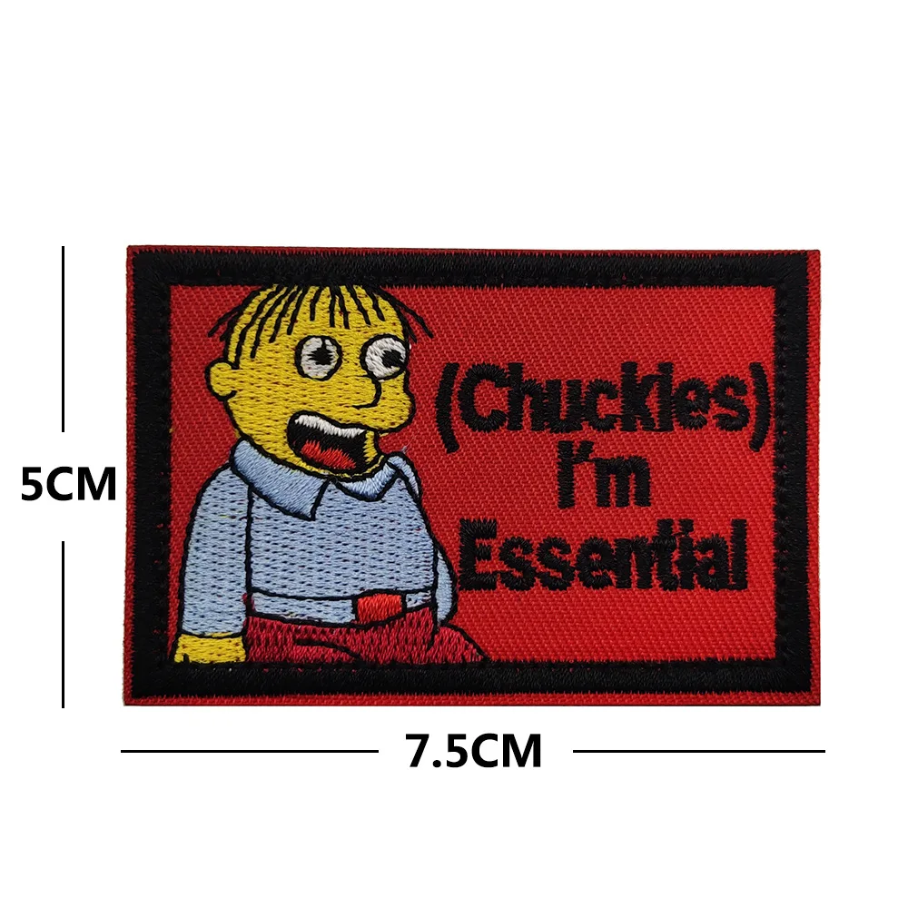 Interesantes parches tácticos con letras personalizadas, película, televisión, Dramas, brazaletes para fanáticos militares, insignias de moral, pegatinas para mochila