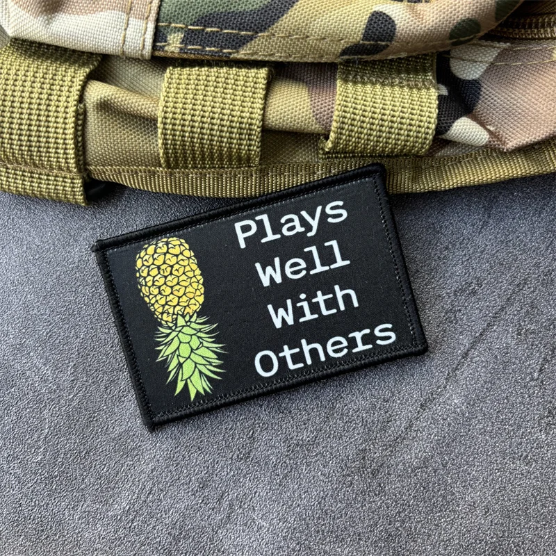 Parche táctico militar velcro con insignia de moral estampada - imagen 3