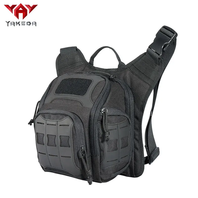YAKEDA Bolso de pecho táctico para exteriores, bolso cruzado de ciclismo de camuflaje multifuncional para hombre, mochila de un solo hombro - imagen 2
