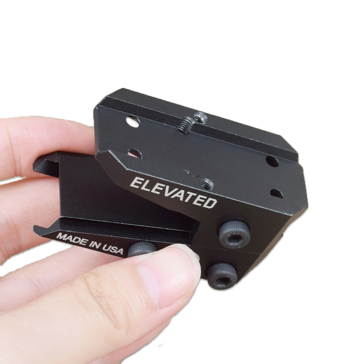 Adaptador elevador de montaje de mira óptica de puntería ajustable de Metal táctico para T01 T02 SR RM Docte Red Dot mira telescópica - imagen 3