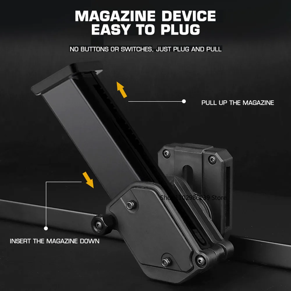 Bolsa para revistas IPSC, funda cartuchera ajustable con múltiples ángulos para 1911, G17, Hi-CAPA, PX4, XDM y otros revistas de pistola - imagen 4