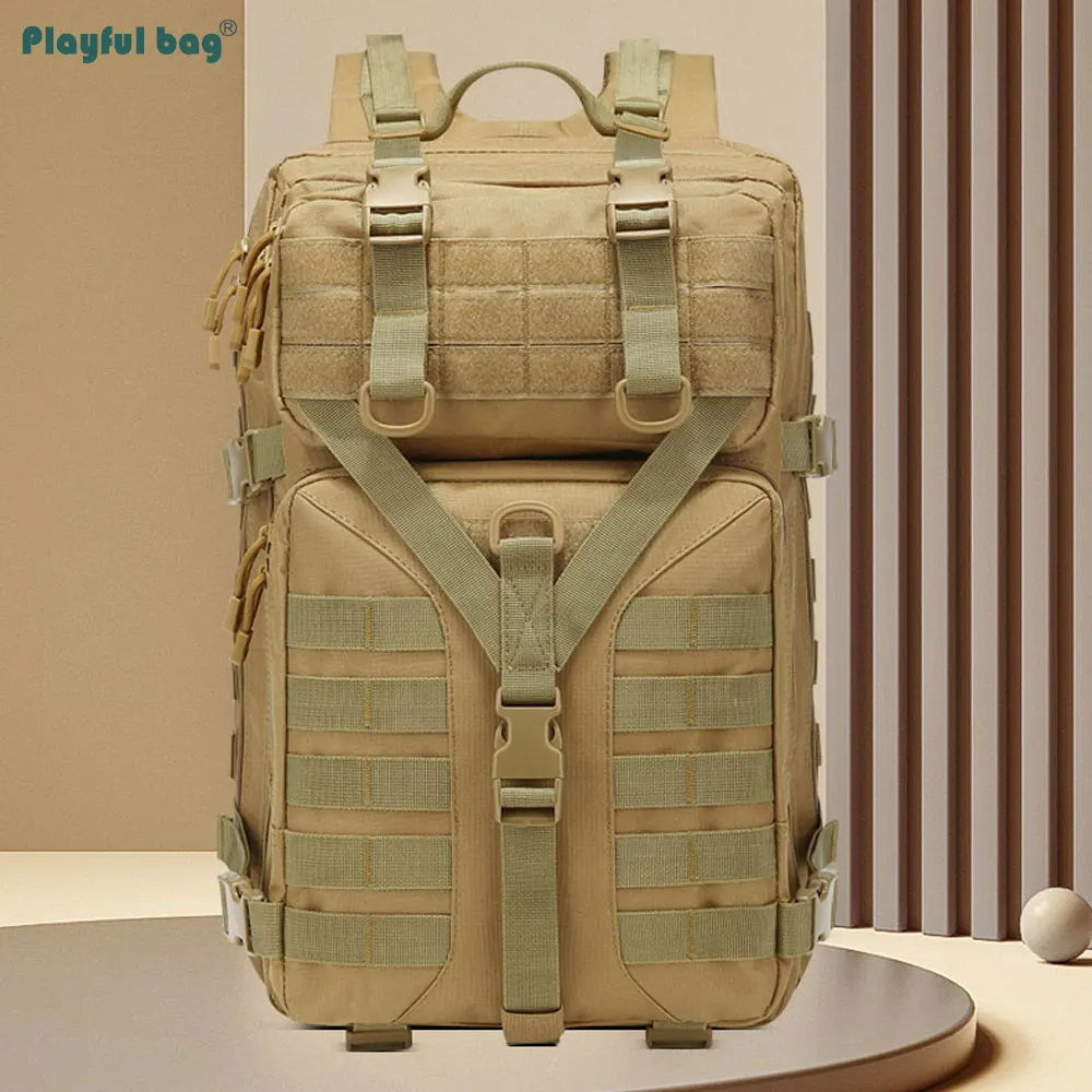 Mochila de senderismo táctica de camuflaje 3P, bolsa de Montañismo al aire libre, Camping, multifuncional, gran capacidad, AVA271 - imagen 2