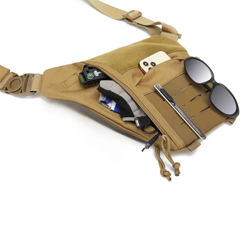 Bolso táctico MOLLE antirrobo bandolera de pecho oculto