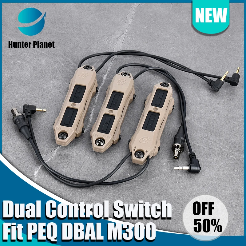 Interruptor de Control remoto de presión aumentada táctico, luz de exploración de arma para Mlok Keymod DBAL A2 PEQ 15 NGAL MAWL linterna