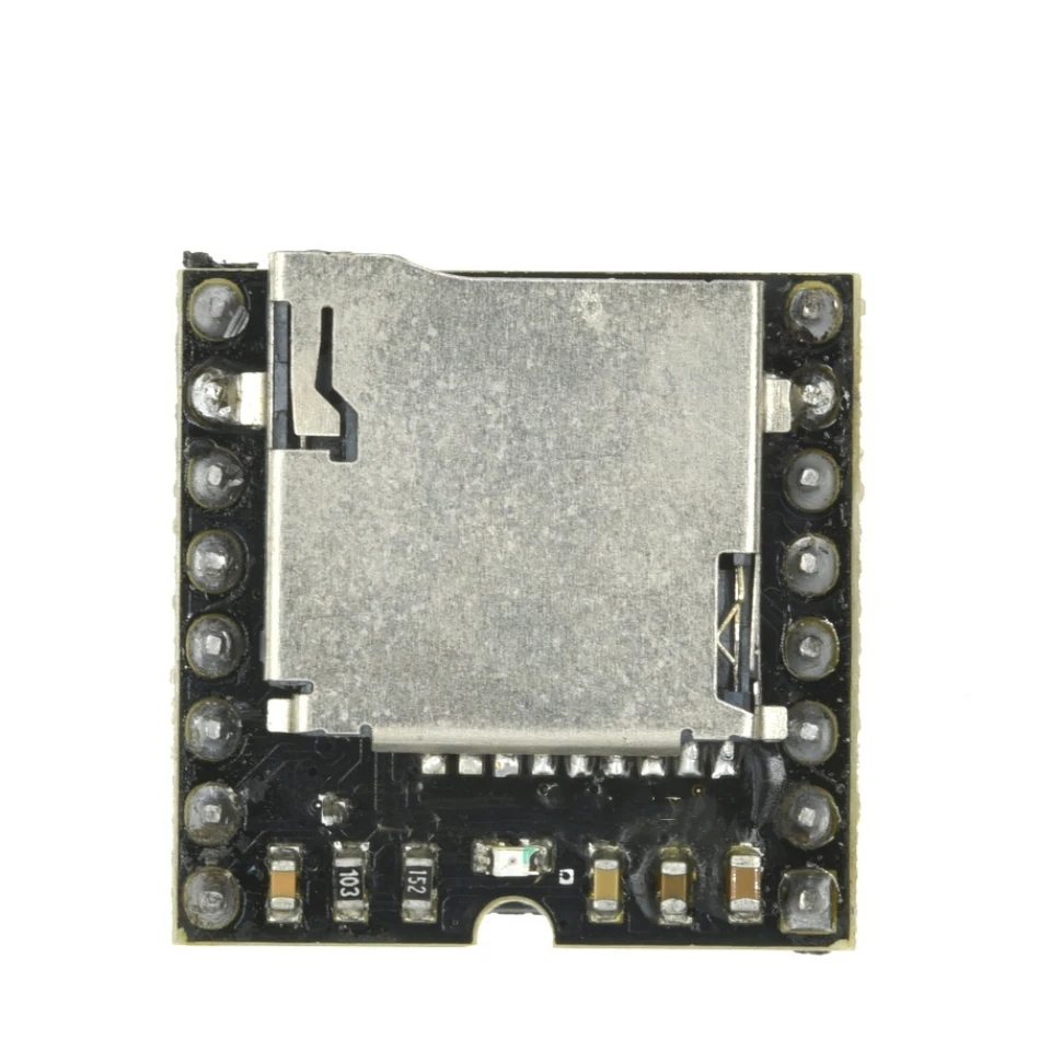 1-10 Uds Mini módulo de reproductor de MP3 tarjeta TF disco U Mini reproductor MP3 DF módulo de Audio y voz IO/Puerto serie/AD MP3-TF-16P para Arduino - imagen 5