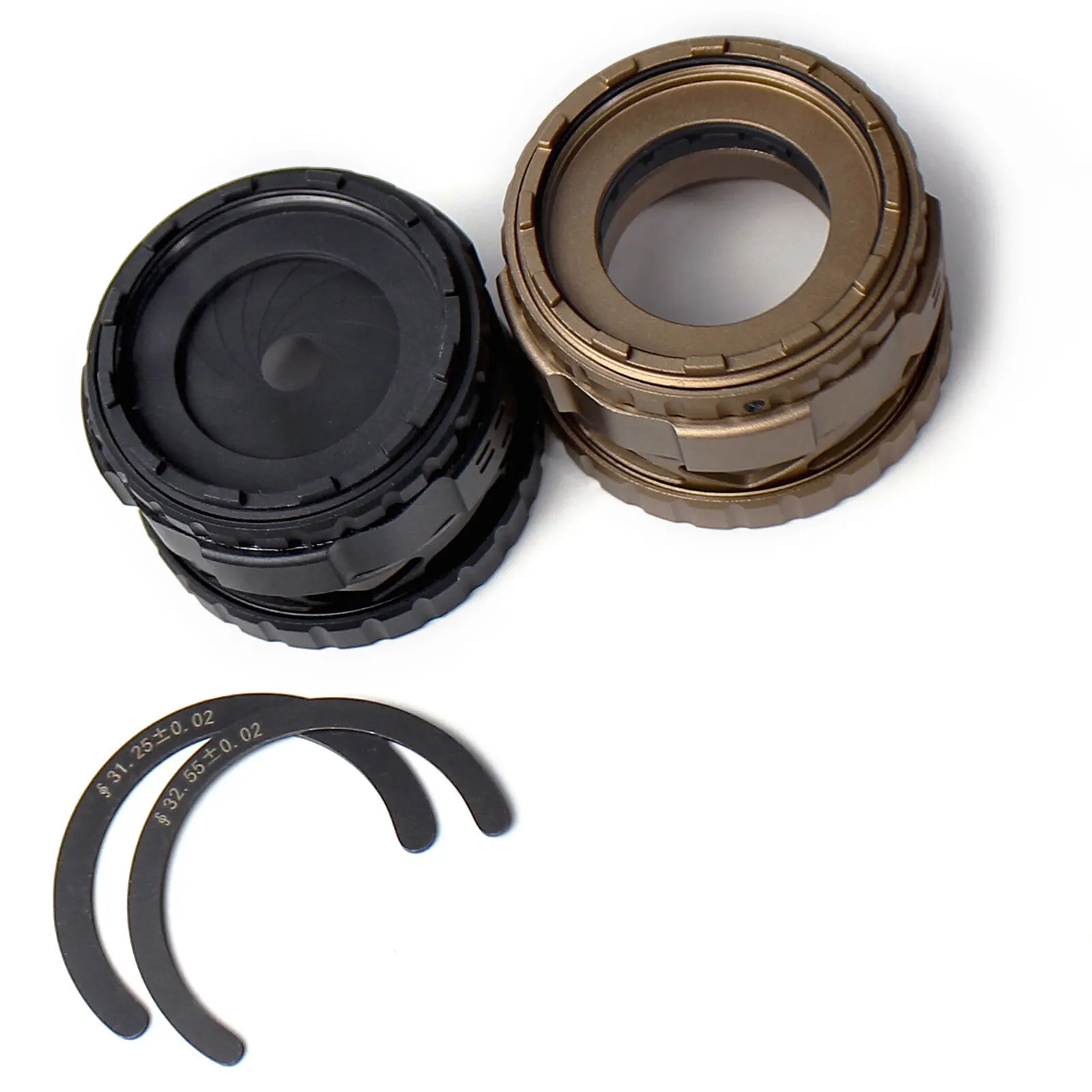 Cubierta de enfoque NVG, apertura de tapa de alcance ajustable con Protector de lente para Metal PVS31 - imagen 2