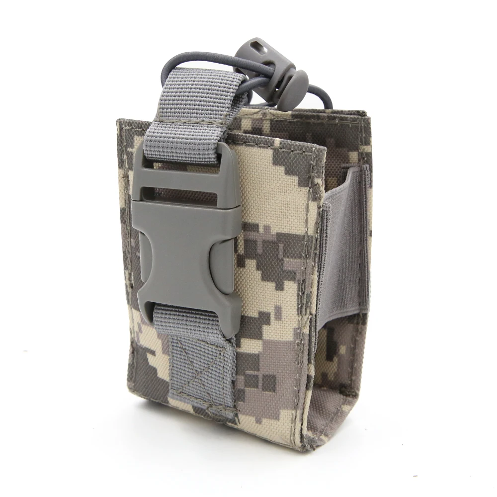 Soporte para Walkie Talkie de caza, bolsa de Radio Molle, bolsa de almacenamiento para interfono Airsoft, pequeño soporte para revistas para senderismo al aire libre, bolsas magnéticas - imagen 5