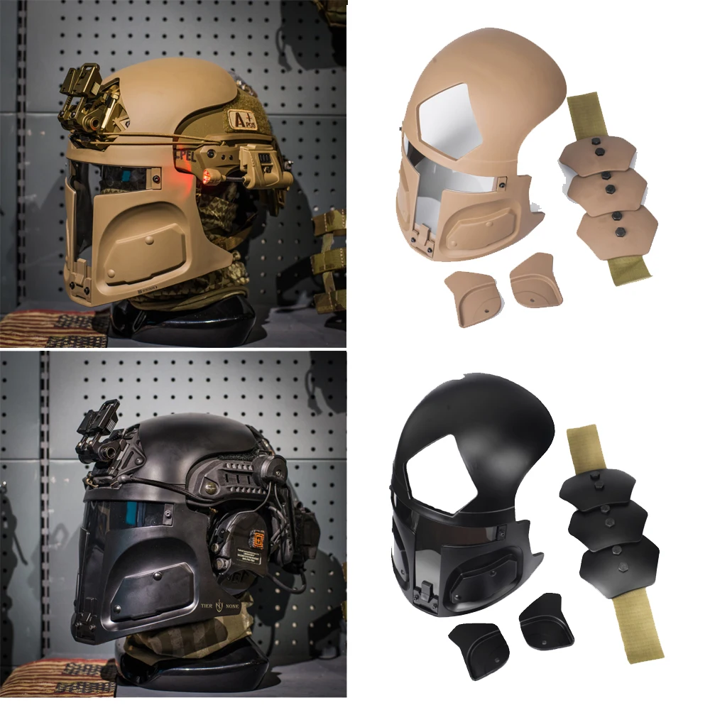 Casco táctico marítimo con máscara facial completa airsoft recompensas - imagen 2
