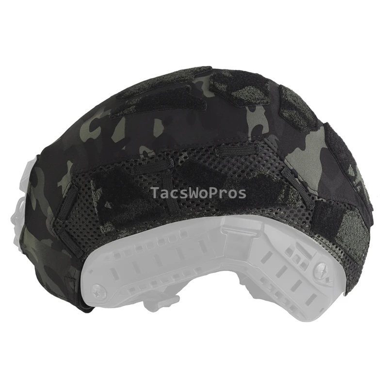 Casco táctico cubierta de camuflaje para cascos FAST SF de corte alto caza CS juego de guerra tiro combate cascos deportivos al aire libre tela - imagen 4