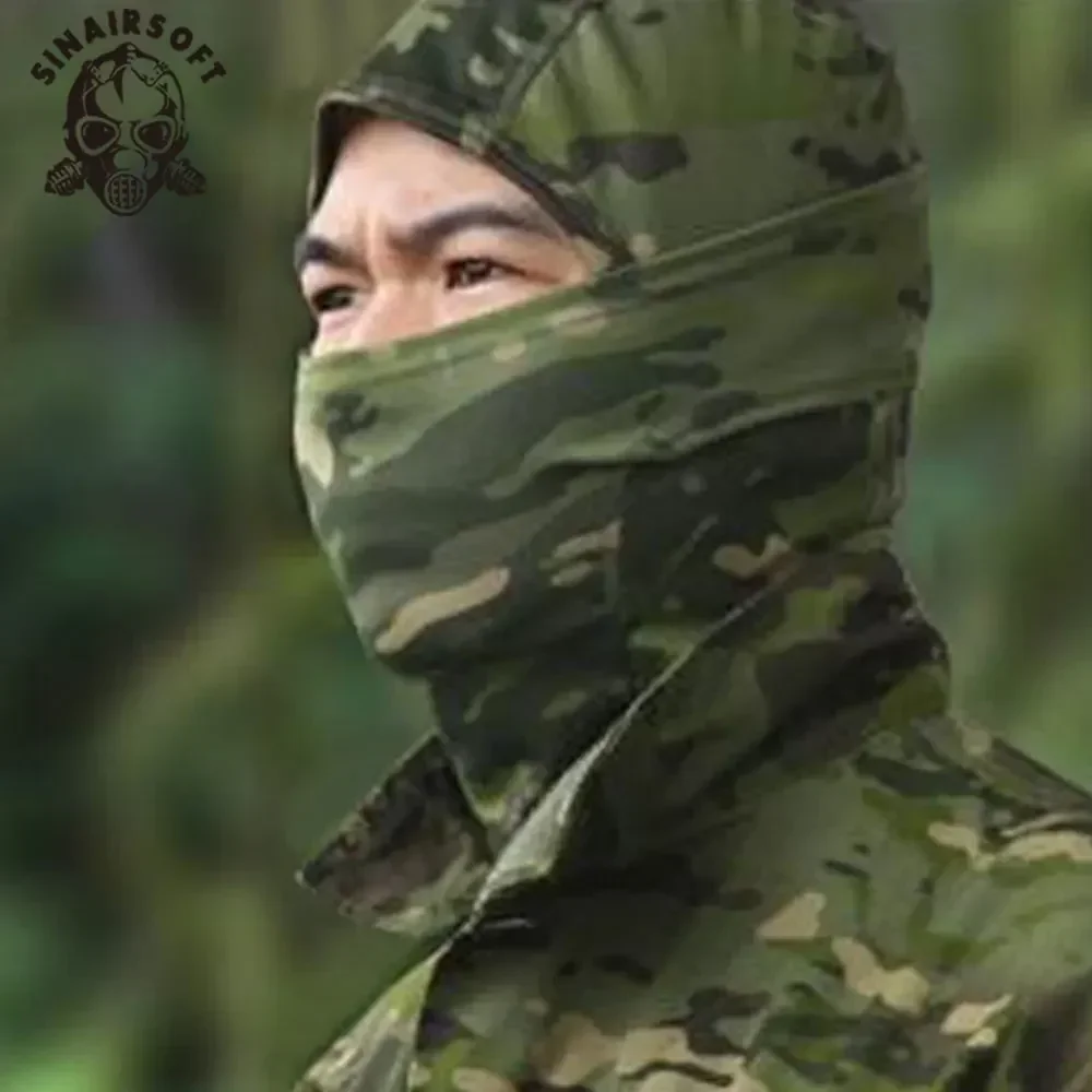 Gorro pasamontañas de camuflaje para ciclismo, máscara facial completa para deportes al aire libre, caza, senderismo, máscara de esquí, casco de motocicleta, gorra interior