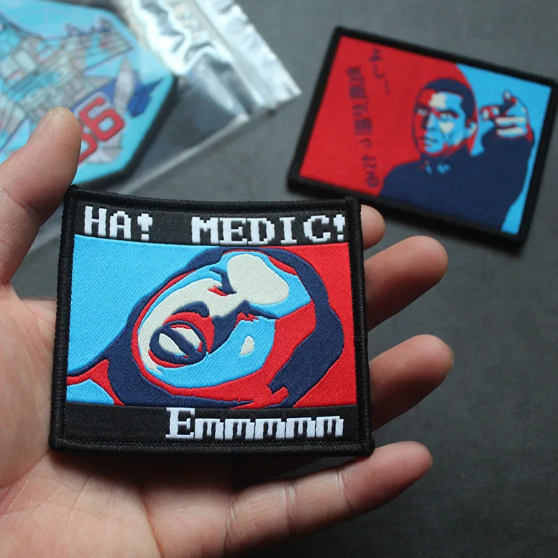 Los accesorios para bolsa al aire libre son un insignia muy distintiva llena de espíritu, moral y característica, parches divertidos para mochila de estilo japonés - imagen 4