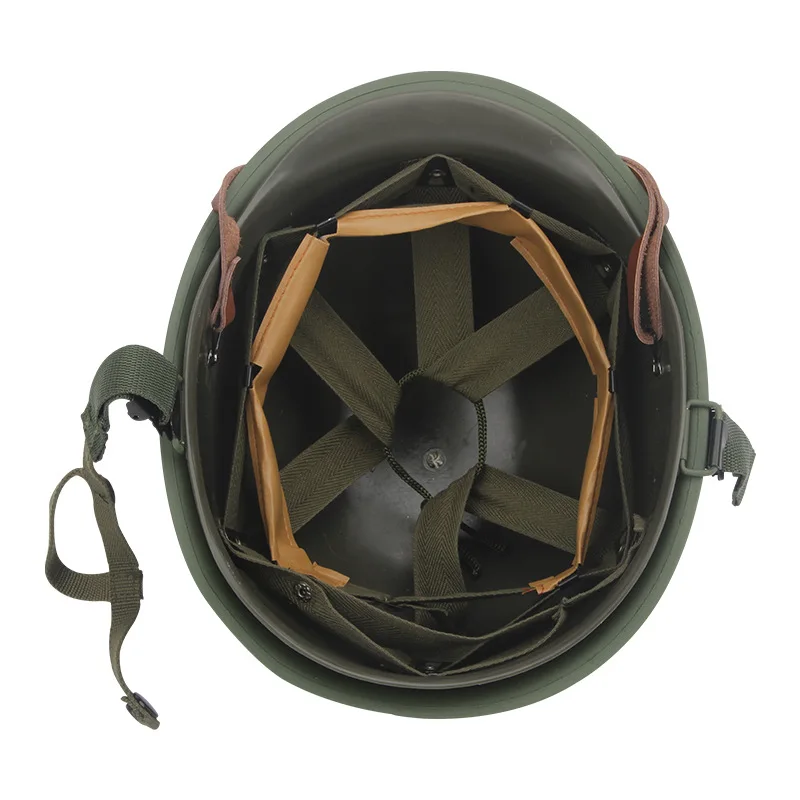 Casco clásico de acero antidisturbios de doble capa Ii M1 de la guerra mundial, casco táctico antidisturbios, antigolpes, antipicaduras y protección para la cabeza - imagen 5