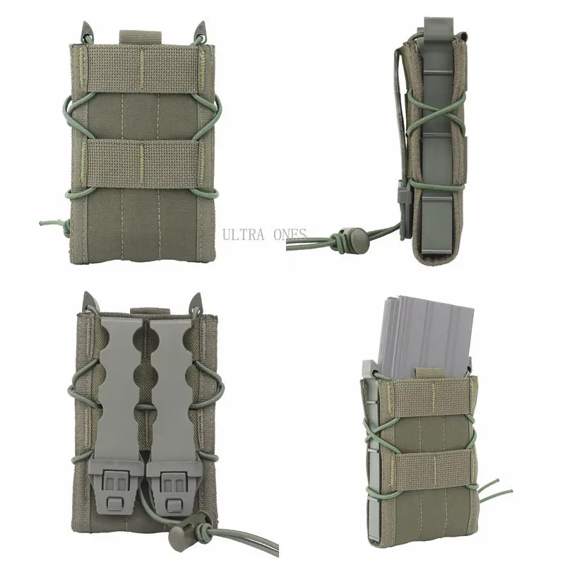 Bolsas tácticas para revistas Cs War Game Airsoft, bolsa Molle Mag de 5,56 MM para caza, tiro, Paintball, funda deportiva Mag - imagen 5