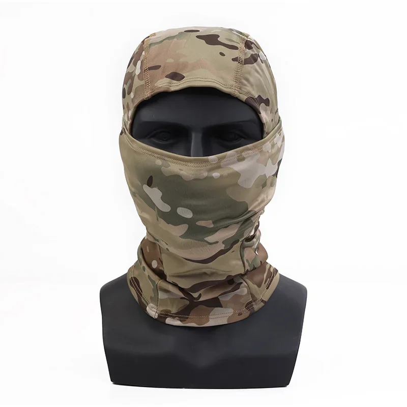 Emersongear, gorros tácticos de secado rápido, pasamontañas de camuflaje, máscara facial completa CS, juego de guerra, casco de caza, forro, bufanda larga para acampar - imagen 2