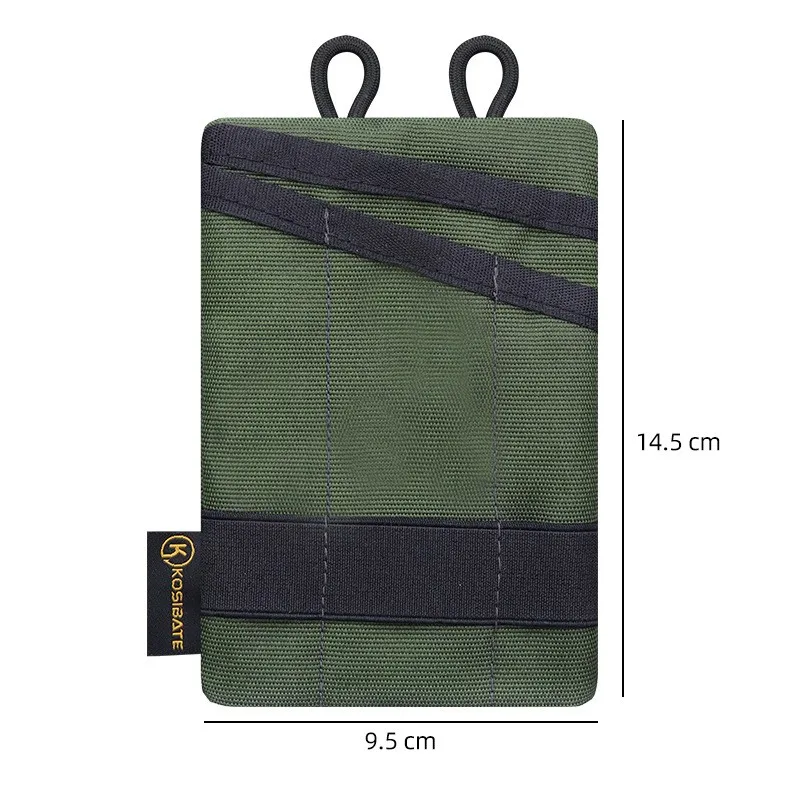 Bolsa de herramientas portátil para exteriores, bolsa de almacenamiento multifuncional, cuchillo táctico, bolígrafo, plegable, Clip para tarjeta de crédito, BILLETERA, bolsa colgante para la cintura - imagen 5