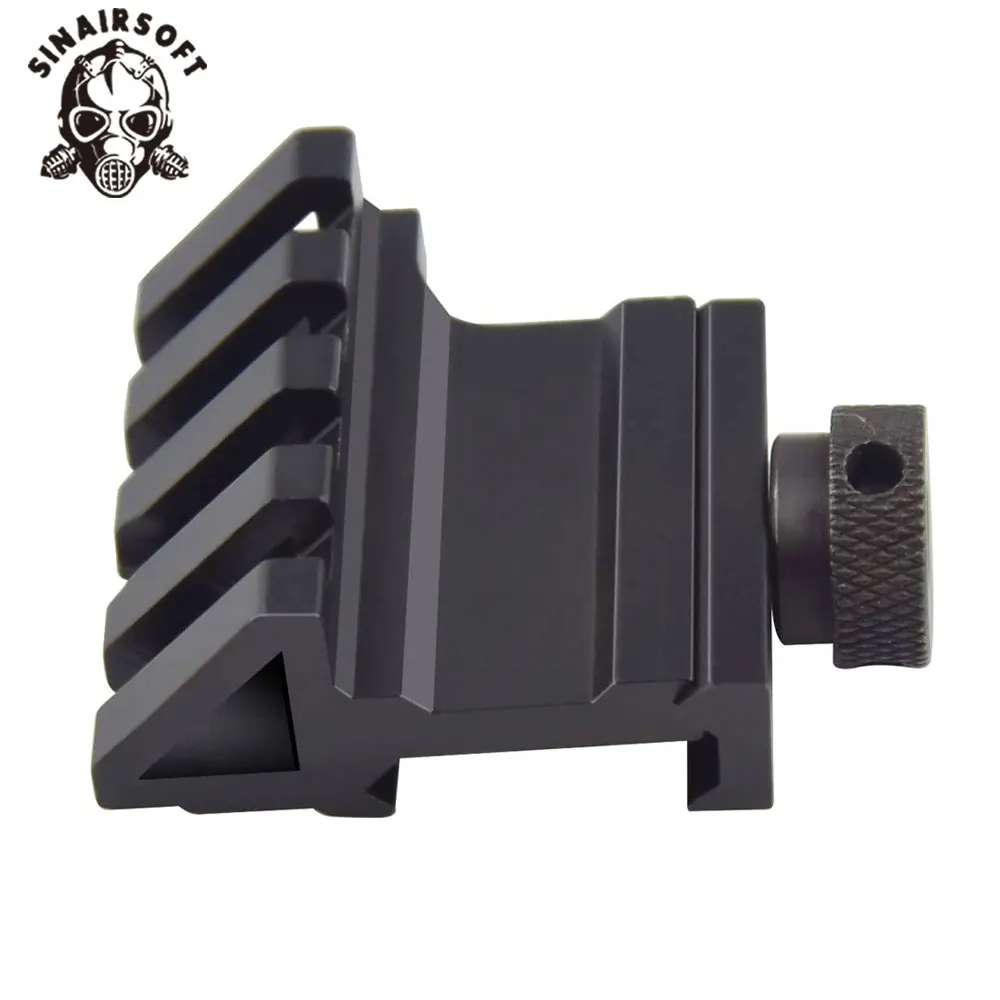 Soporte de riel compensado de Metal táctico, 45 grados, 30 grados, para Rifle AR15 RM, mira de punto rojo, linternas, soporte de alcance