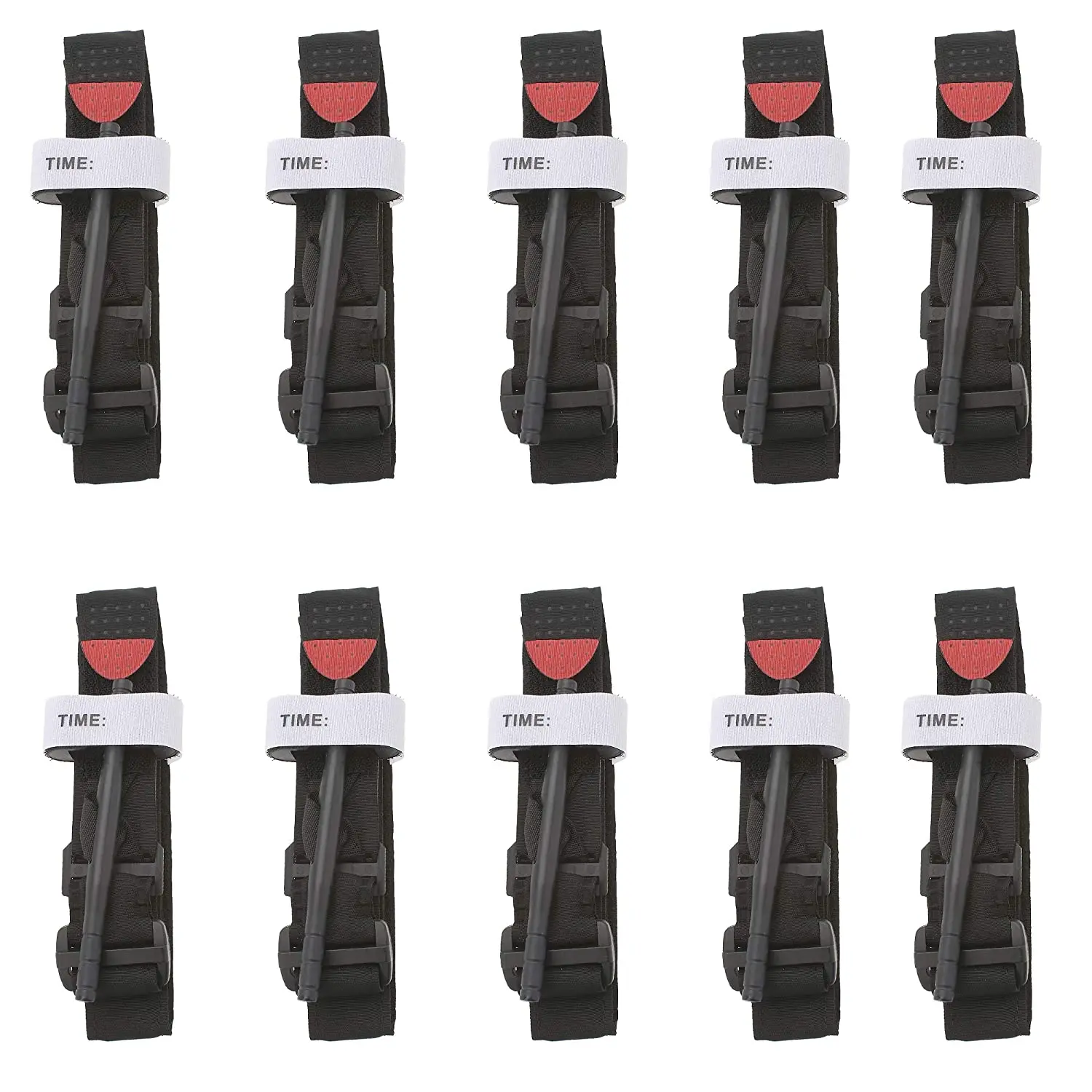 Torniquete militar de combate táctico, equipo de supervivencia de 5/10 piezas, para emergencias médicas, para acampar al aire libre - imagen 4