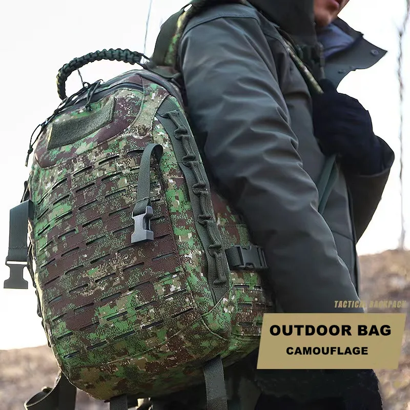 Mochila táctica militar para caza y senderismo, bolsa deportiva de gran espacio, 25L - imagen 2