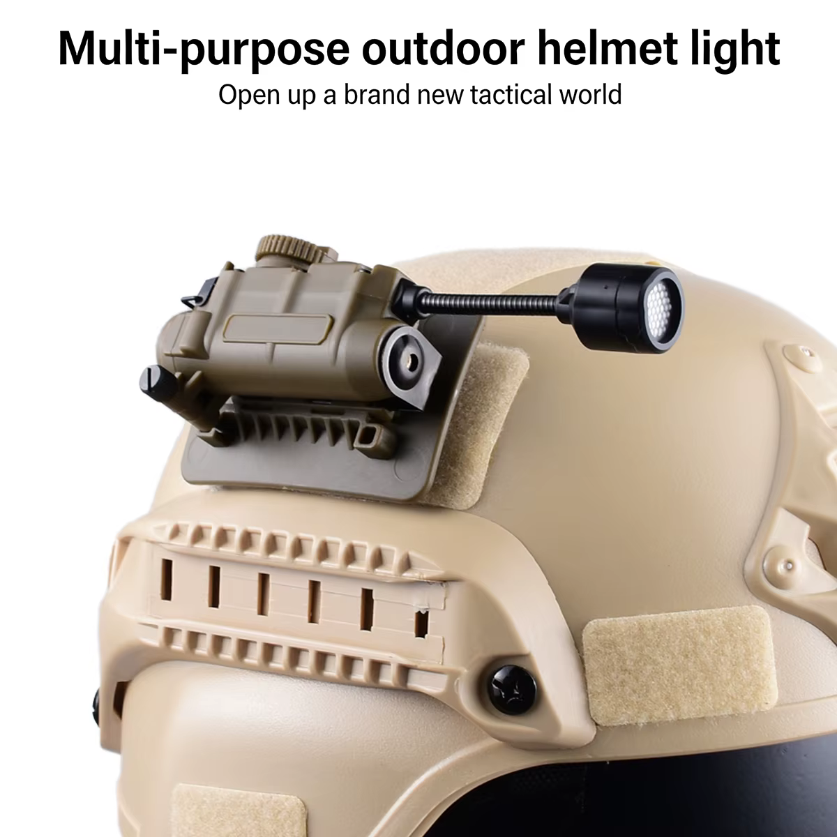 Luz estroboscópica LED táctica para casco con montaje lateral riel ARC - imagen 4
