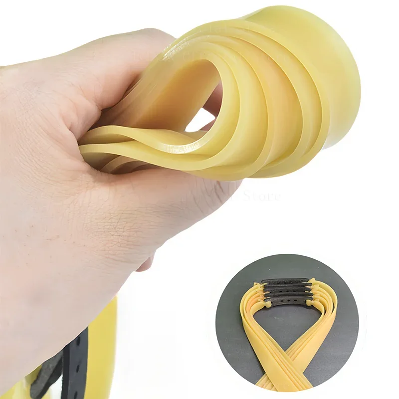 Correa de goma para tirachinas, accesorio grueso de alta precisión, de látex, para caza, 2/4/6 piezas, 2,0mm - imagen 5