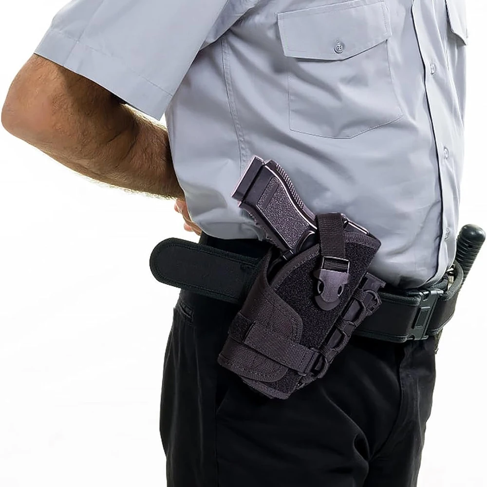 Funda para pistola Molle, cinturón Modular, funda para pistola, bolsa Molle con soporte Mag para tirador de mano derecha M9 1911, bolsa táctica Glock 17 - imagen 4