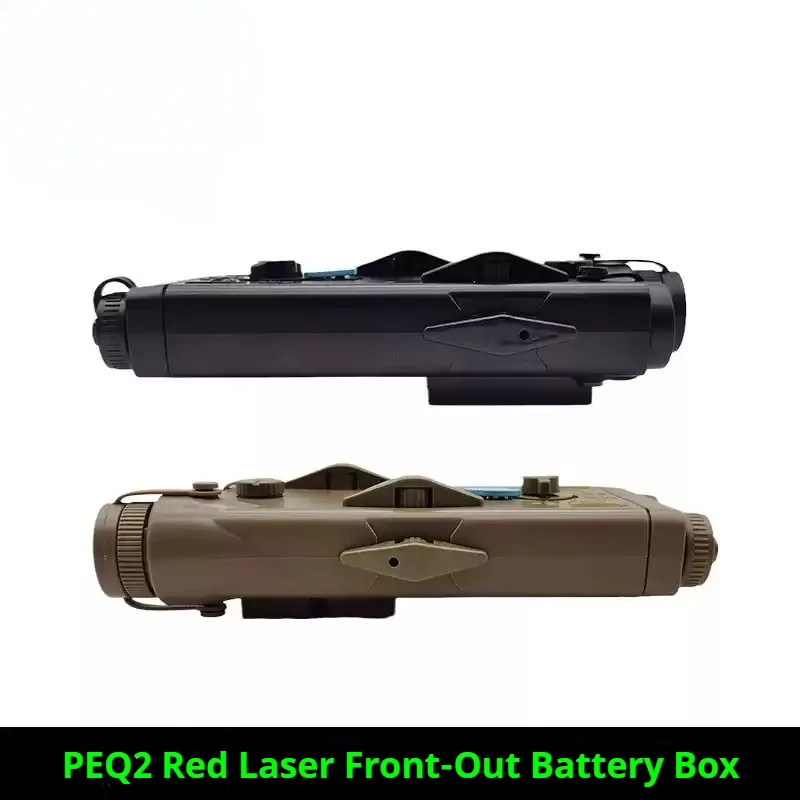 Element PEQ2 Diseño láser rojo Función láser táctica PEQ-2 Caja de batería de contorno frontal Material de nailon de riel de 20 mm - imagen 2