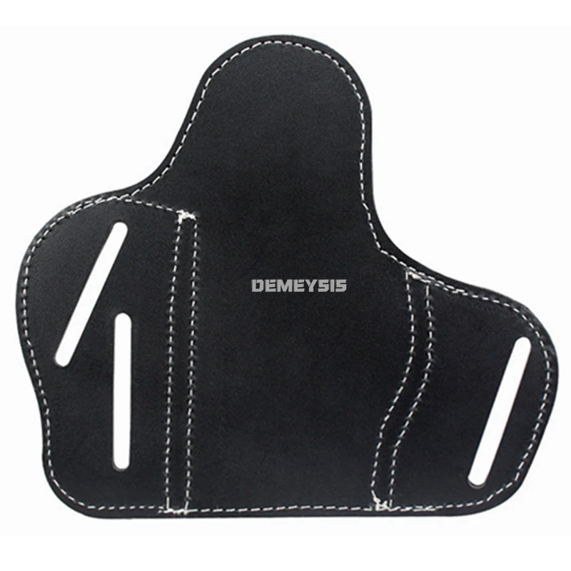 Funda táctica Universal de cuero genuino, bolsa portadora de pistola oculta, pistolas de tiro ambidiestro para caza, fundas de cintura - imagen 4