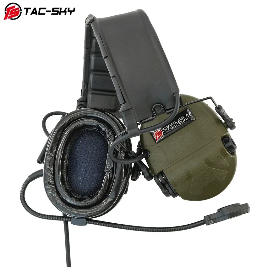 TS TAC-SKY PARA sordin con orejeras de silicona para caza y tiro, protección auditiva y comunicación auriculares tácticos - imagen 4