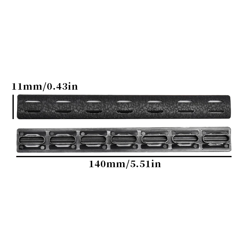 Rifle táctico montaje rieles Panel de protección madera Chip caza guardamanos de nailon plástico Airsoft accesorios Mlok Keymod sistema - imagen 2