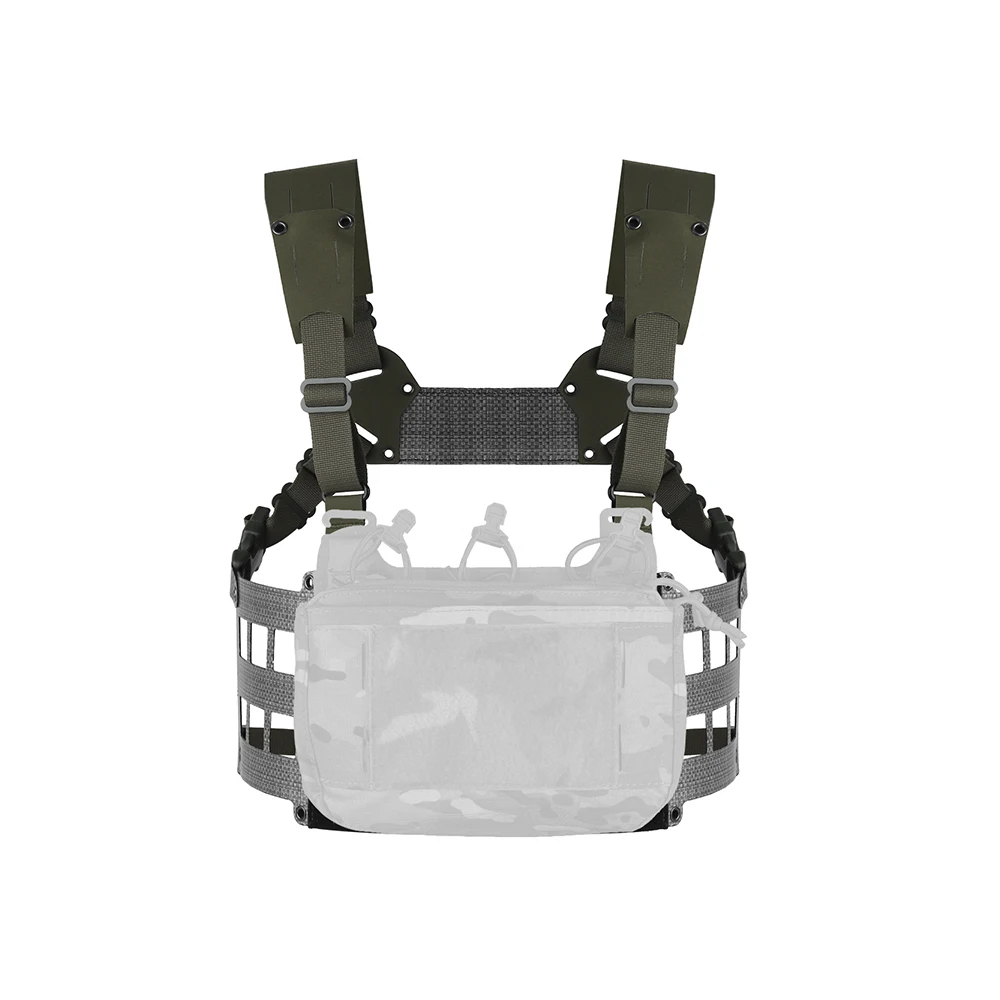 Plataforma de pecho para exteriores, ancho V2, nuevo sistema de arnés H, chaleco táctico de perfil bajo, paneles MOLLE extendidos, equipo de caza Airsoft CS - imagen 5