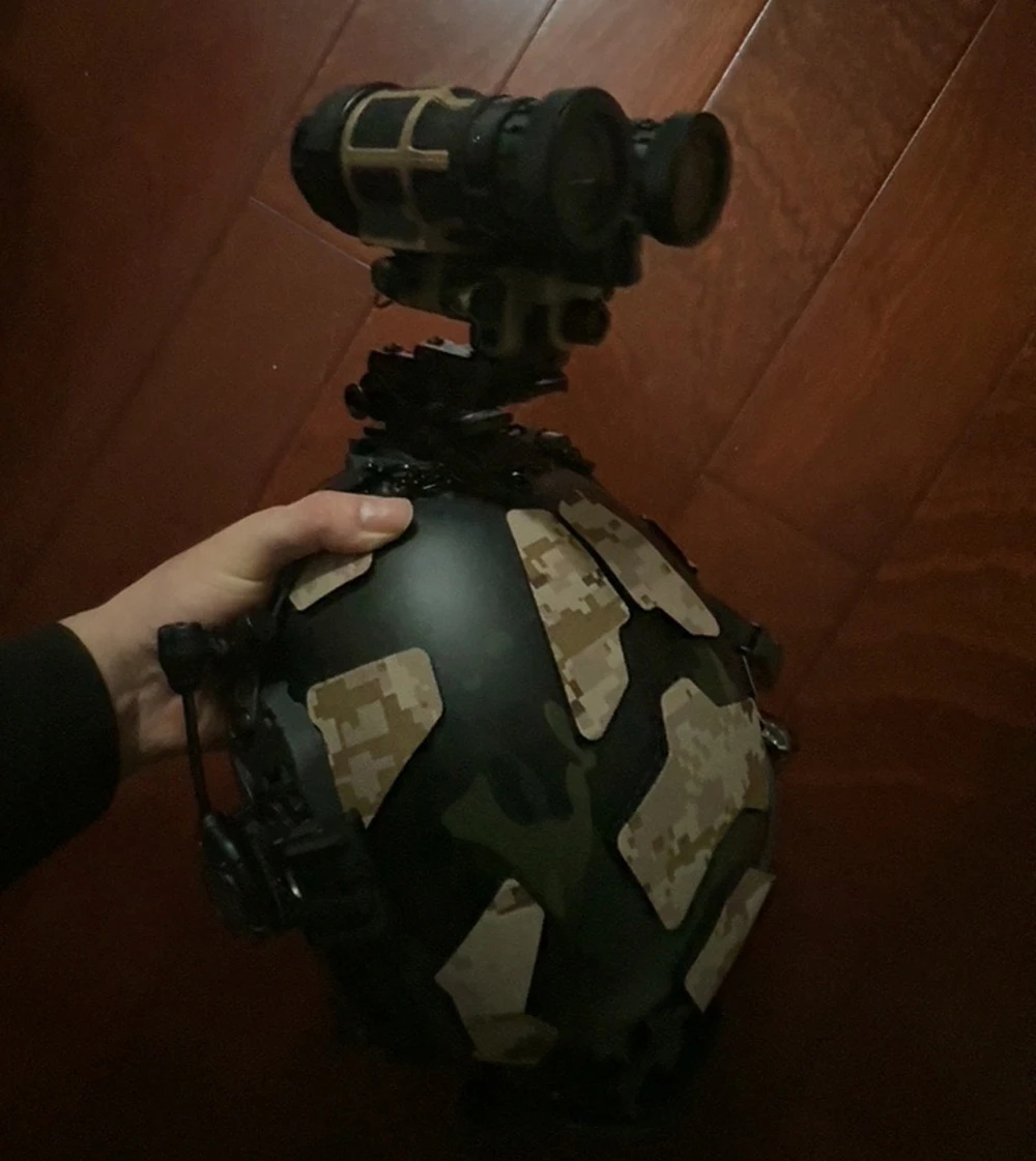 Adhesivo táctico para casco de camuflaje de nieve para casco SF al aire libre - imagen 5