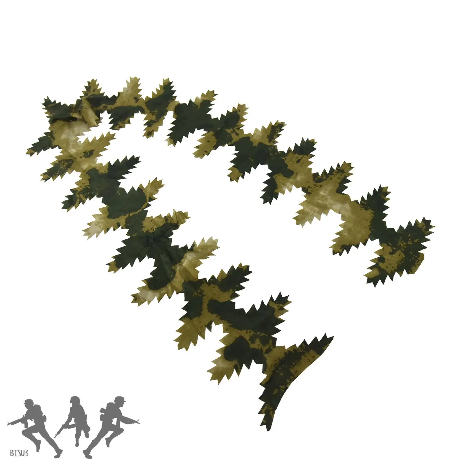 Paquete de hojas sueltas 3D: tiras de hojas cortadas con láser para camuflaje 3D, ideal para persianas de caza, envolturas para rifles y trajes Ghillie DIY - imagen 4