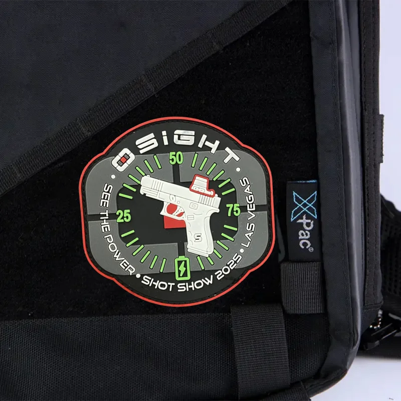 Parche "Shot Show Olight Osight", insignia de moral táctica militar, gancho y bucle de PVC, mochila, decoración de ropa, pegatinas, brazalete - imagen 5