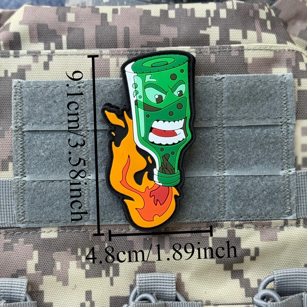 Parche con insignia de moral de esqueleto para casco táctico "La cruz de Cristo", parches militares de gancho y bucle de PVC, pegatinas para mochila y ropa - imagen 2