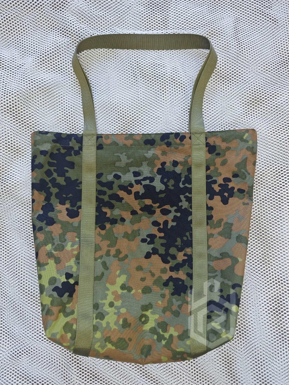 Bosque alemán / Blanco / MCBK / Bolso de camuflaje del desierto geométrico