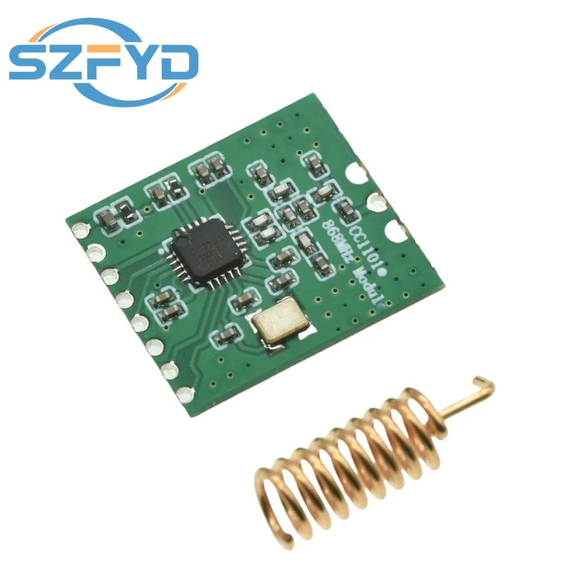 Módulo Transceptor Inalámbrico CC1101 - 433MHz/868MHz, 10mW, Alcance 300-1000M - Con Antena SMA - imagen 3