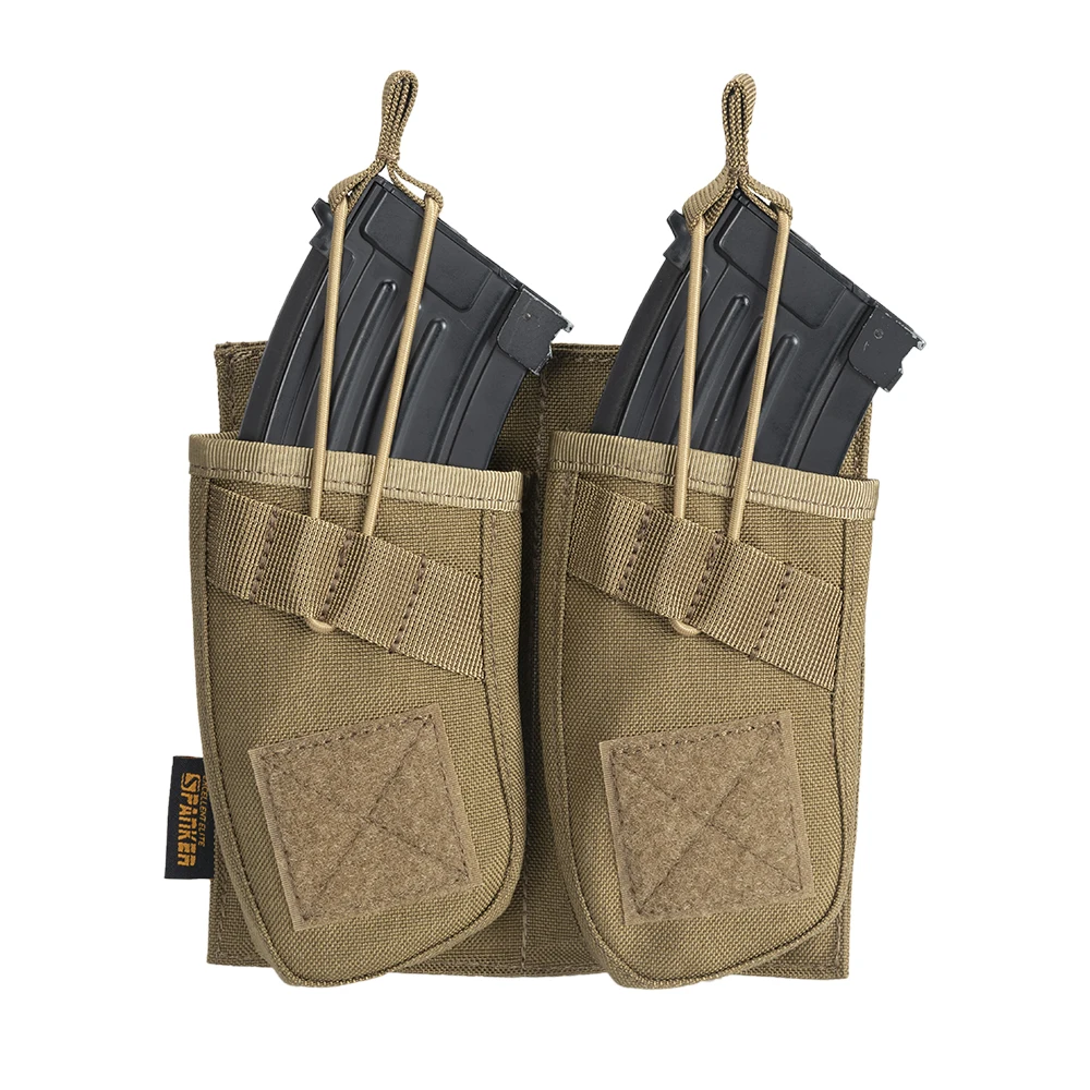 Bolsa táctica para revistas, 7,62mm, doble tapa abierta, AK AR Mag, accesorios para pistola Airsoft, funda para antorcha - imagen 4