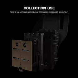Accesorio táctico QLS MOLLE de inserción rápida, corte láser caza CS