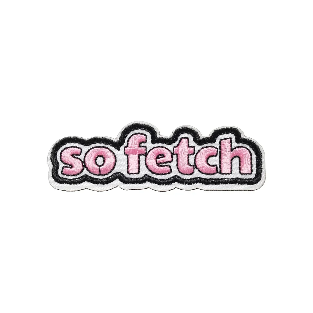 Parche SO FETCH con citas de Velcros, divertido Meme, moral táctica, gancho bordado, cierre adhesivo, insignia para mochila Molle, gorra vaquera