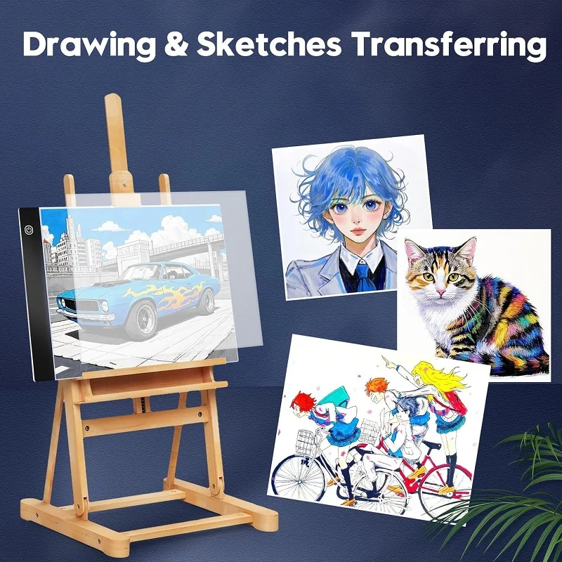 Almohadilla de luz A4, Panel acrílico ligero, tablero de copia, almohadilla de seguimiento para pintura de diamantes, bocetos de animación, bocetos, copia LED de rastreo A4 - imagen 4