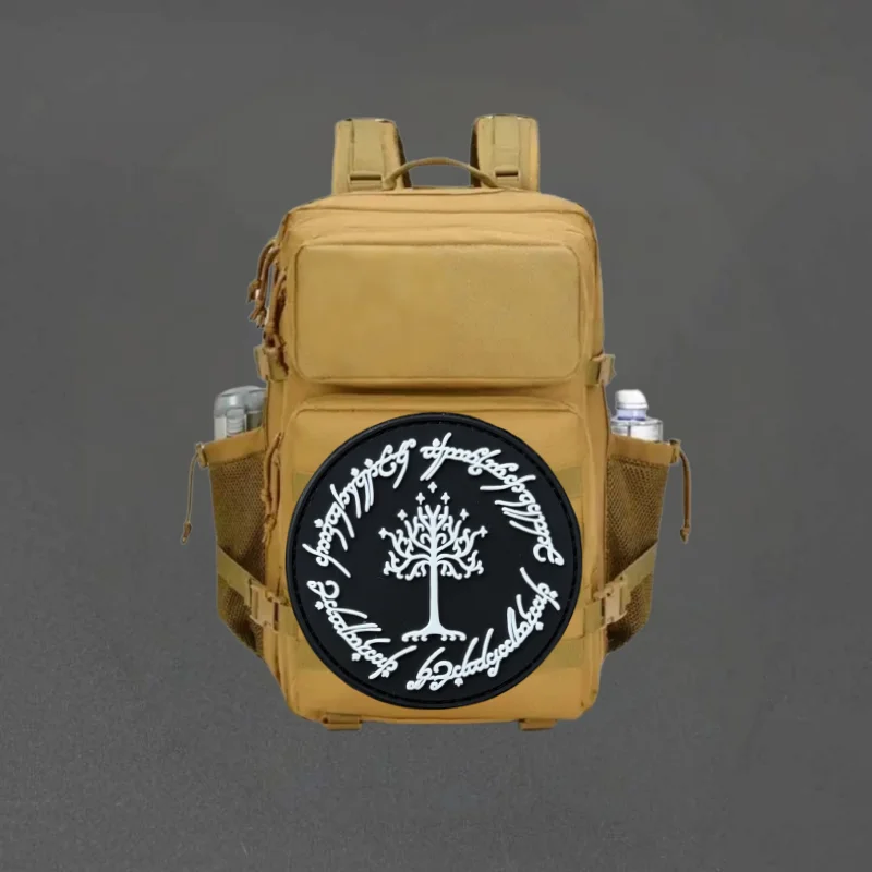 Parche de PVC de árbol de Gondor Chevron, chaleco táctico, insignia de moral con gancho y bucle, pegatinas decorativas para mochila, parches para brazalete para ropa