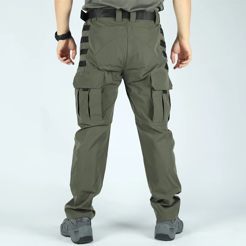 Pantalones tácticos de combate de campo para hombre, pantalones de trabajo de entrenamiento de camuflaje Multicam con múltiples bolsillos, pantalones Cargo para caza y senderismo al aire libre - imagen 2