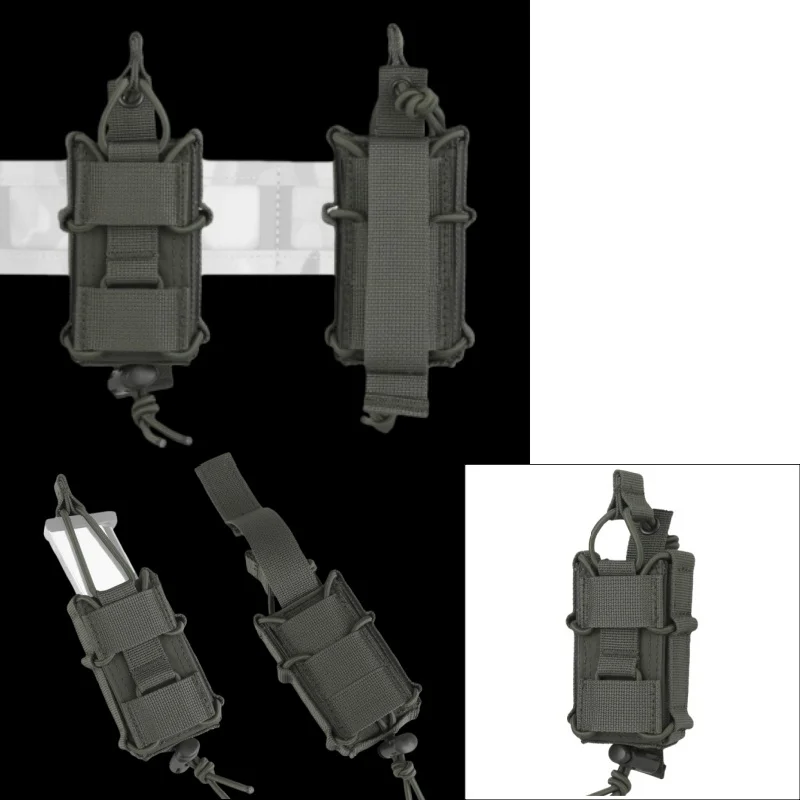 Bolsa compacta para revistas de pistola MR |   Diseño de perfil bajo compatible con MOLLE |   Para accesorios de equipos de caza - imagen 3