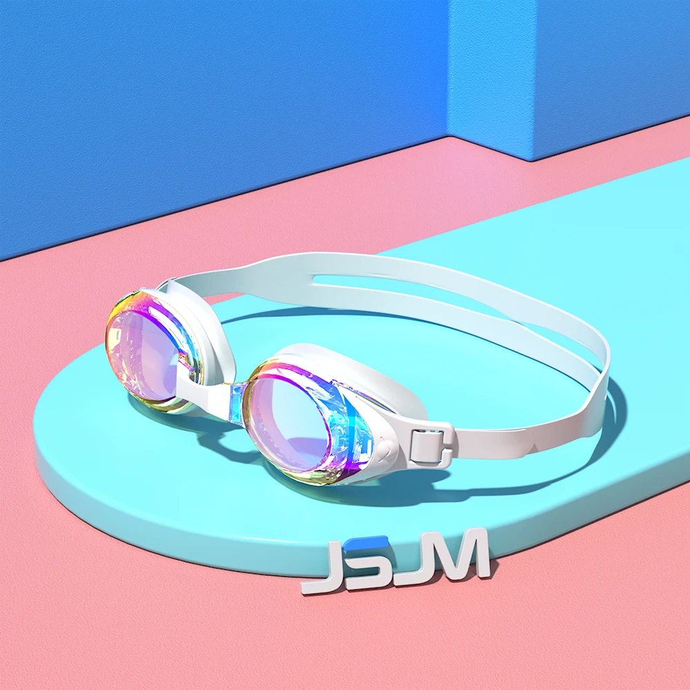JSJM nuevas gafas de natación para adultos, lentes de protección UV antiniebla, gafas de natación ajustables de silicona profesionales para hombres y mujeres, Unisex - imagen 5
