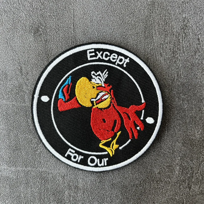 Parche bordado táctico para ropa, insignia de moral militar, gancho, accesorios del ejército, parches de ardilla, pegatinas para mochila - imagen 3