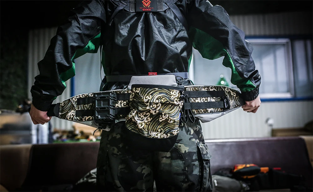 Sqb Sports Function Tactical Waist Seal Molle para hombre, presbicia, Camuflaje, naranja - imagen 3