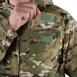 Uniforme de campaña woodland verde ripstop transpirable para hombre
