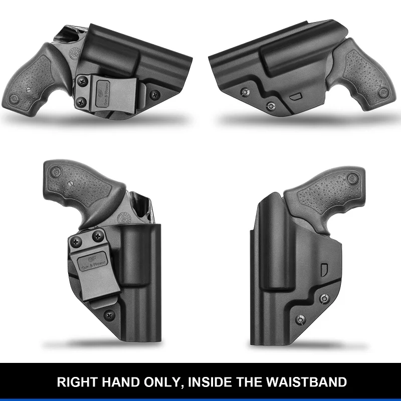 Funda Revolver apta para Taurus T85/905/S & W 637 642 638 43 bolsa de caza de polímero ocultar CarryTactical Pistl fundas mano derecha - imagen 5