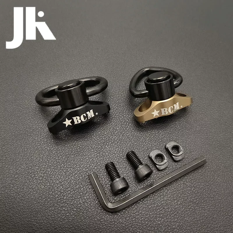 Adaptador giratorio táctico BCM QD, montaje en riel, correa de M-LOK, hebilla, botón de separación rápida, accesorios de caza Airsoft - imagen 3