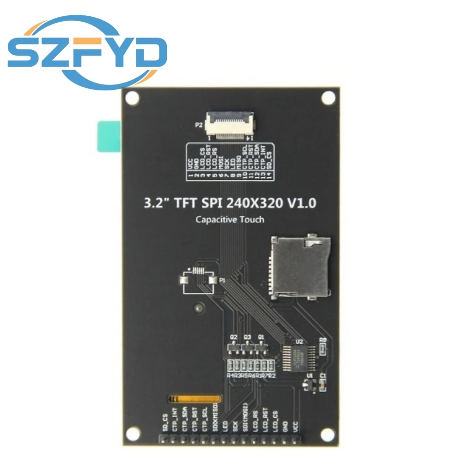 Pantalla de visualización del módulo LCD TFT serie SPI de 3,2 pulgadas 320 × 240 con controlador de panel táctil IC ILI9341V - imagen 3